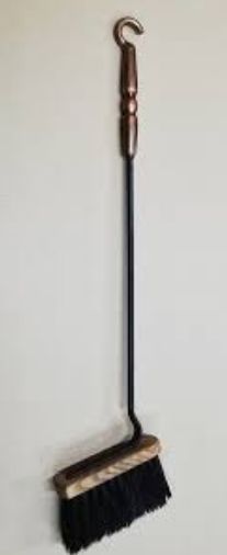 Камін, щітка д/золи НЕРЖ, з дер ручкою T