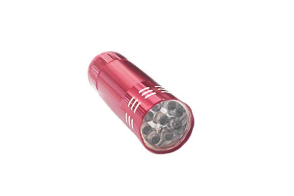 Ліхтарик 9 LED лампочок залізний (шт) sk