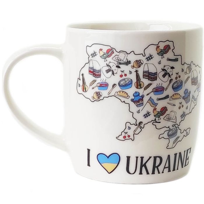 Кухоль 360мл "I love Ukraine" (шт) sk